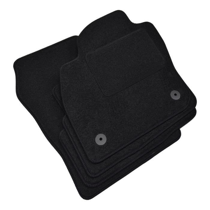 Tapis De Sol - J&J Automotive - T-Cross - Noir Velours - 4 Pièces - Antidérapant Et Imperméable