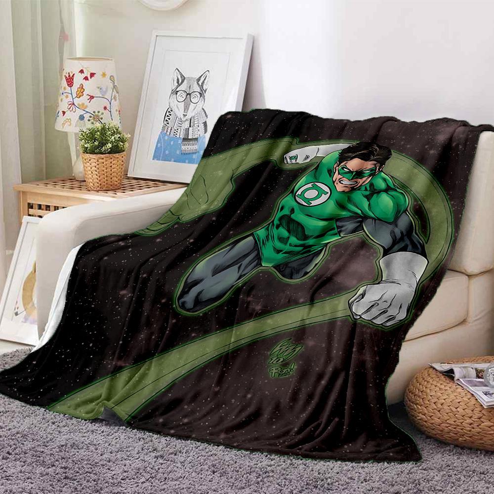 1 Stück Green Lantern Decke Leichte Flanelldecke für Sofa, Bett, Reisen, Wohnzimmer, Büro, Couch, Stuhl und Bett