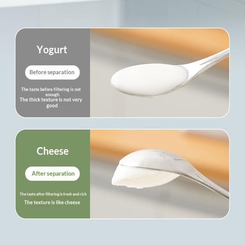 Yogurt Strainer 4 Gear Squeezing Fast Filtration For Home Creamy Greek Yogurt Whey Separator Household Kitchen Accessories