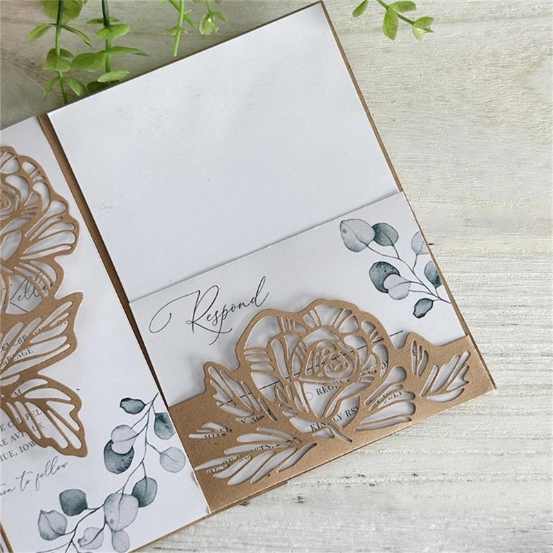 Hollowed Flower Cutting Dies Carbon Steel Die Cut Templates Decorative Embossing Paper Die for Card Making Scrapbooking