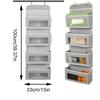 Door Hanging Organizer,2 Widened Metal Hooks For Storing Cosmetics, Stationery, Sundries, Etc.