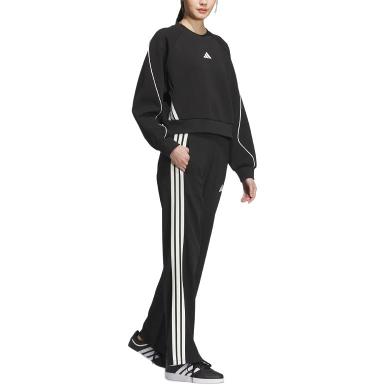 adidas Felpa Girocollo da Stadio SS25 Vestibilità Ampia Moda Manica Lunga Felpa Donna KC0013