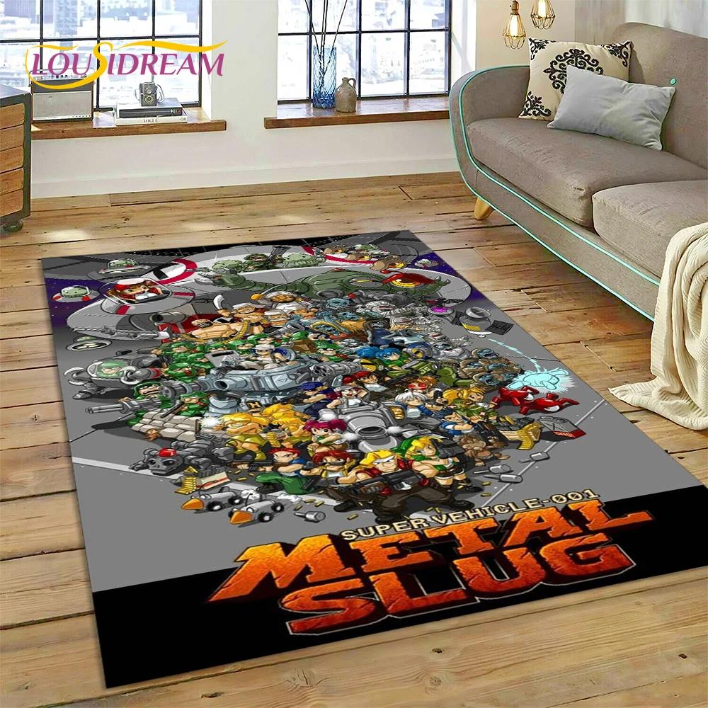 Metal Slug Retro Game Cartoon Customized Carpet Rug for Bedroom Living Room Home Sofa Decoration,Kid Play Large Decor Floor Mat
