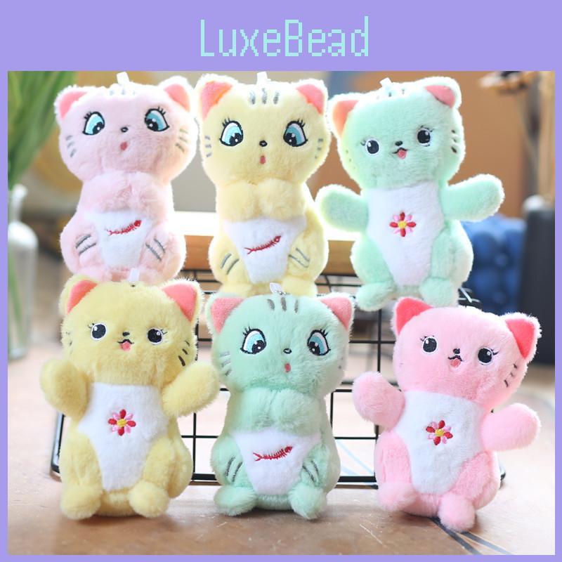 Charming Mini Cat Plush Keychain Ultra-soft Pp Cotton Stuffed Animal Doll
