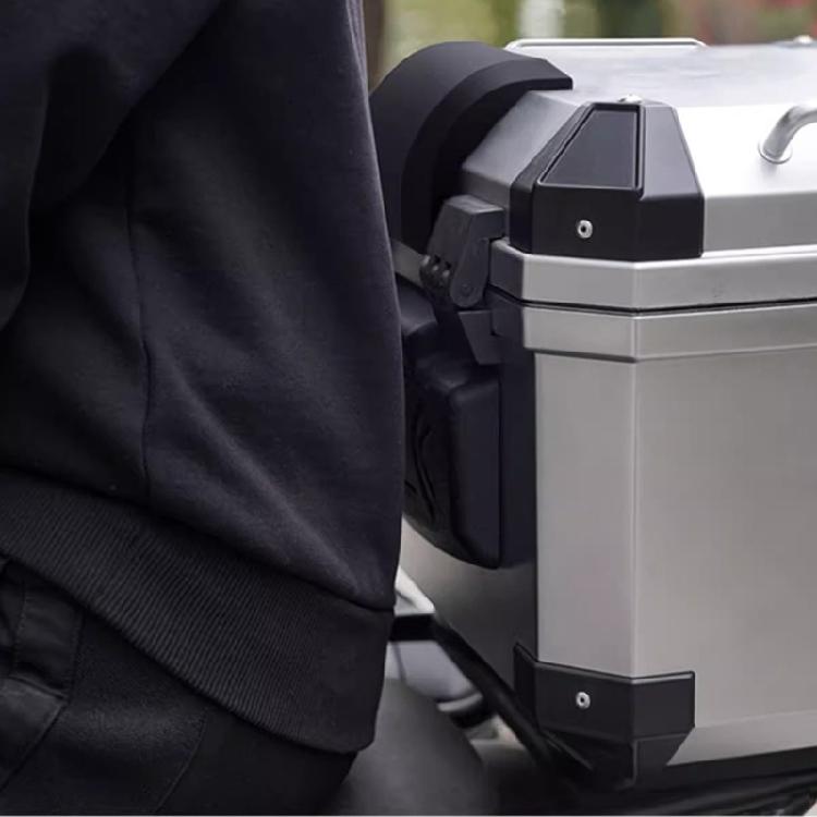 Motorcycle Top Box Backrest Cushion 45L Aluminum Trunk Ergonomic Design Long Ride Comfort Solution