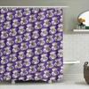 Floral Shower Curtain Botanical Print Nature Bathroom Decor Vintage Washable Fabric Backdrop Waterproof Modern Home Textile