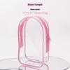 19cm Transparent Doll Stroller Bag - Fashionable, Waterproof PVC, Dustproof, Display Bag for Blind Box Dolls.