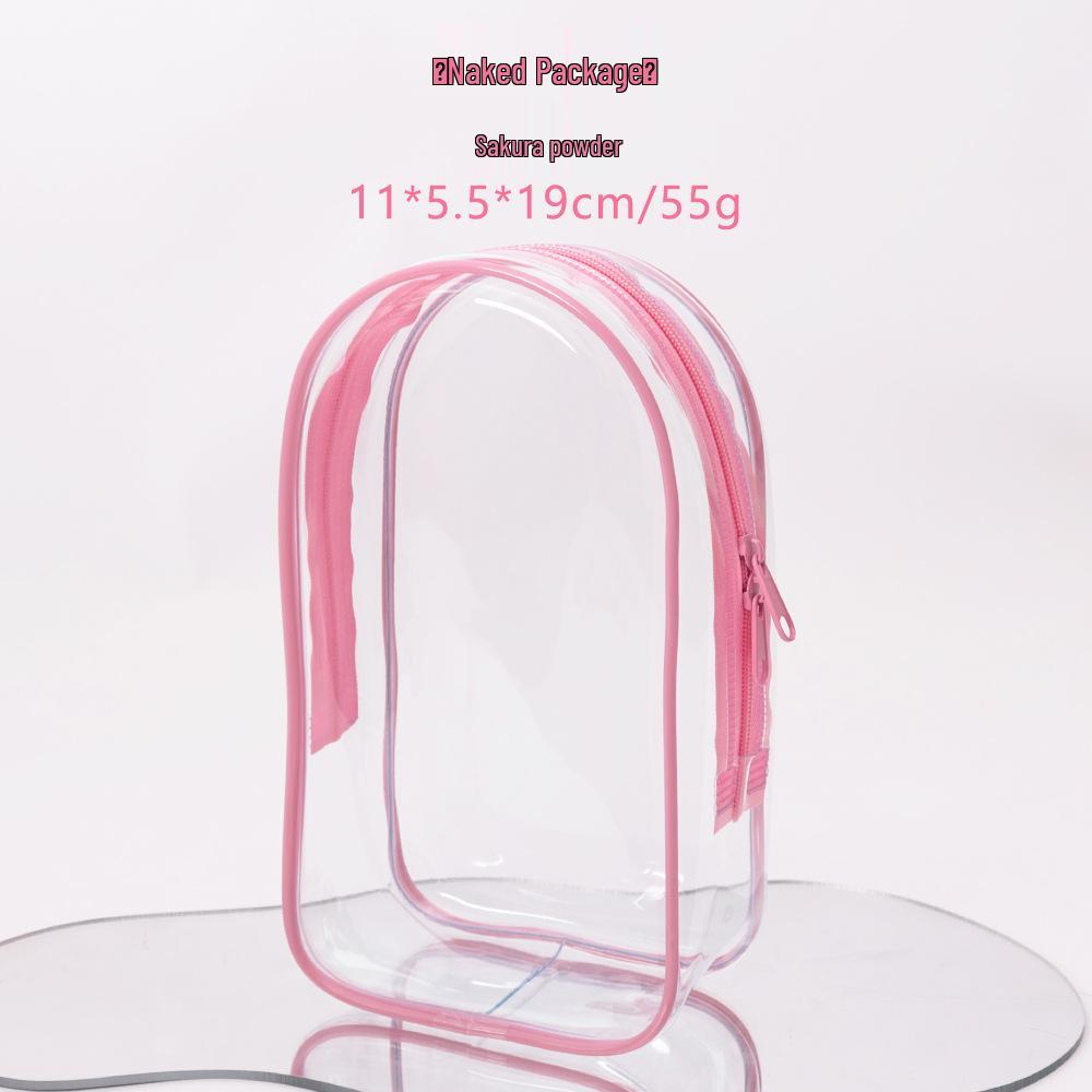 19cm Transparent Doll Stroller Bag - Fashionable, Waterproof PVC, Dustproof, Display Bag for Blind Box Dolls.