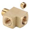 Brass Pipe Tee Car Solid Street Pipe External Thread 1 8in NPT Malex1 8in NPT 1000 PSI