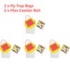 Reusable Fly Traps Fly Bait Bags Catchers Outdoor Firm Reliable Flytraps for Pastures Orchards Barns Farms Gardens Stables