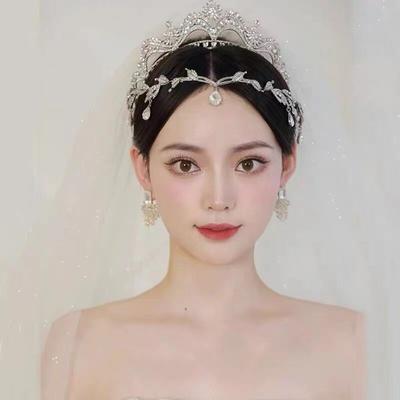 Crown Tiara Bride Wedding Baroque Coming of Age Ceremony Female Eighteenth Birthday Tiara Atmospheric Princess Crown