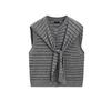 Women's Spring Clothing Gao Zhi Sentong Diligent Wool Blend Knitwear Shawl Collar Sleeveless Vest 5755673