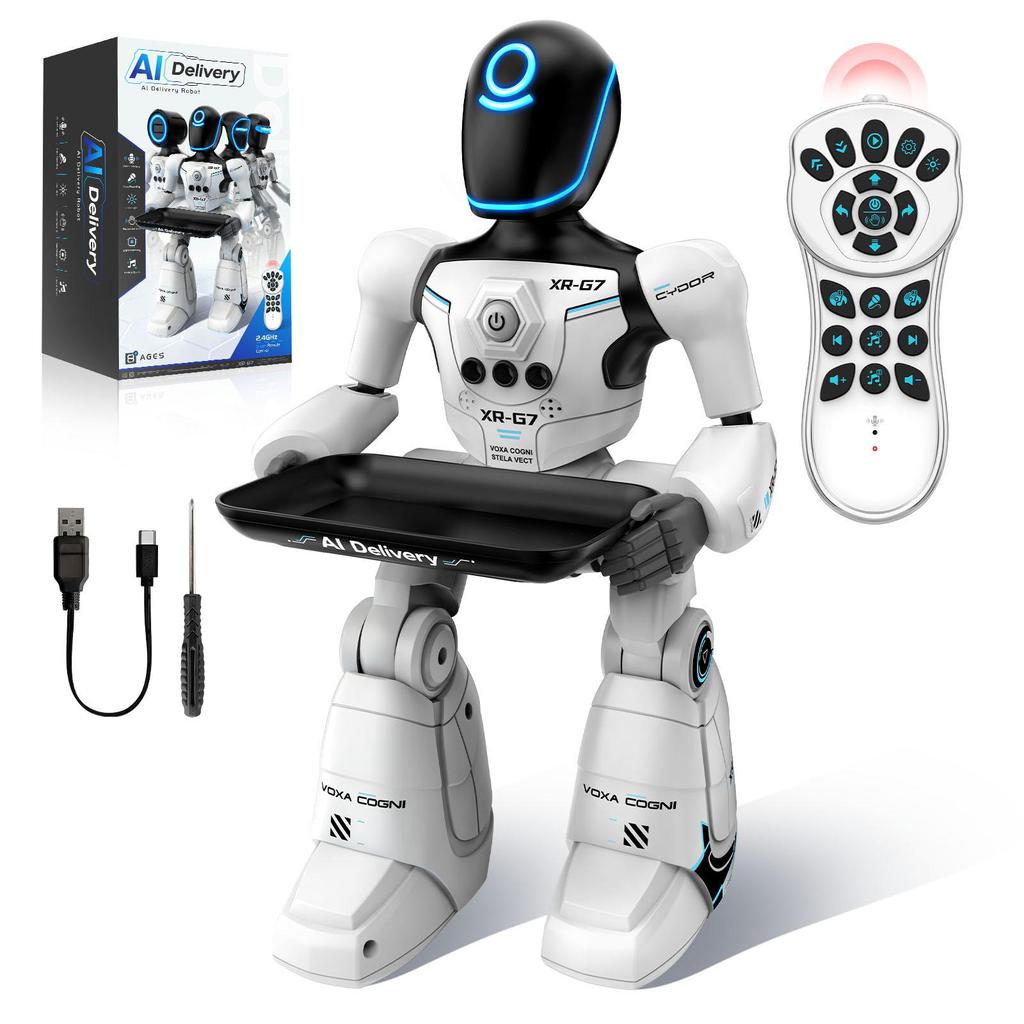 Smart Voice-Controlled Dancing Robot with Gesture Remote for Kids