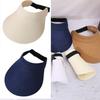 Fashionable Wide Summer Hat With Sweat Absorbent Band Face Shaping Effect For Cycling Running Beach Use Acrylic Fabric