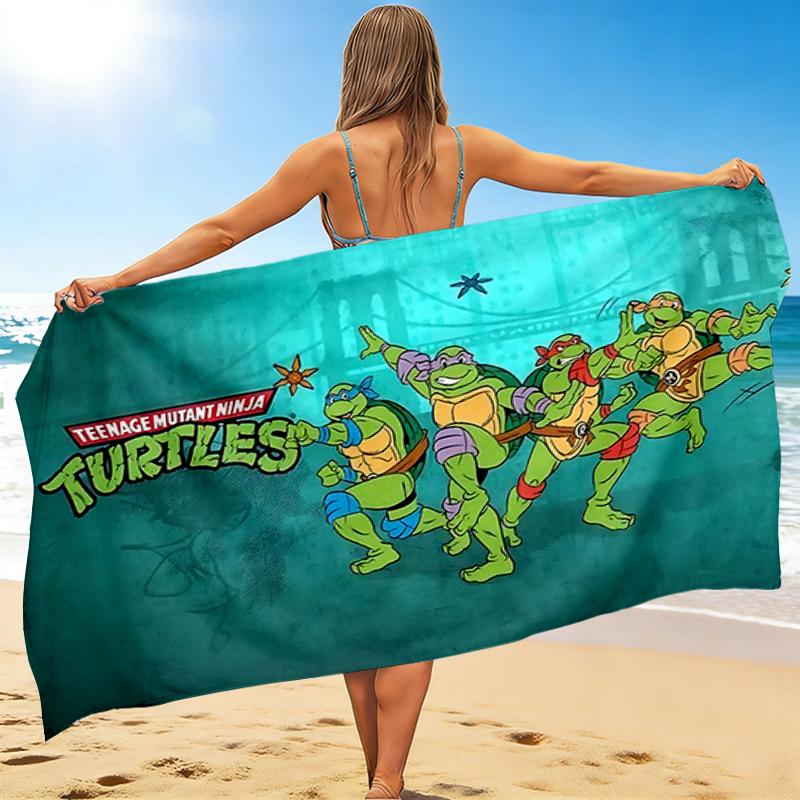 1Pc Turtles Urban Adventure Beach Towel Quick Dry Multiuse For Beach Pool Gym Yoga Home Travel Christmas Halloween Xmas Gift S1861
