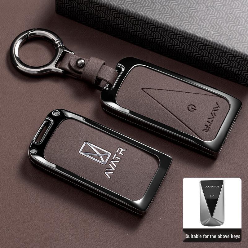 Avatr 11 Key Case Cover: High-Grade Metal Shell for Car Interior Decoration, Full Coverage, New Style