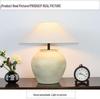 Wabi-Sabi Terracotta Table Lamp for Bedroom, Living Room & Hotel Décor - Japanese Retro Style