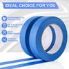20M 3 Rolls Blue Painter Masking Tape For Painting Edges Trim Wall Ceiling Finishing Clean Release Trim Edge Painter's Tape