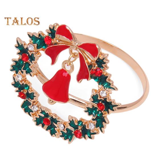 

Рождественское кольцо для салфеток со стразами, снеговик, Санта-Клаус, дерево, олень, украшение стола, держатель для салфеток, пряжка, товары для рождественской вечеринки