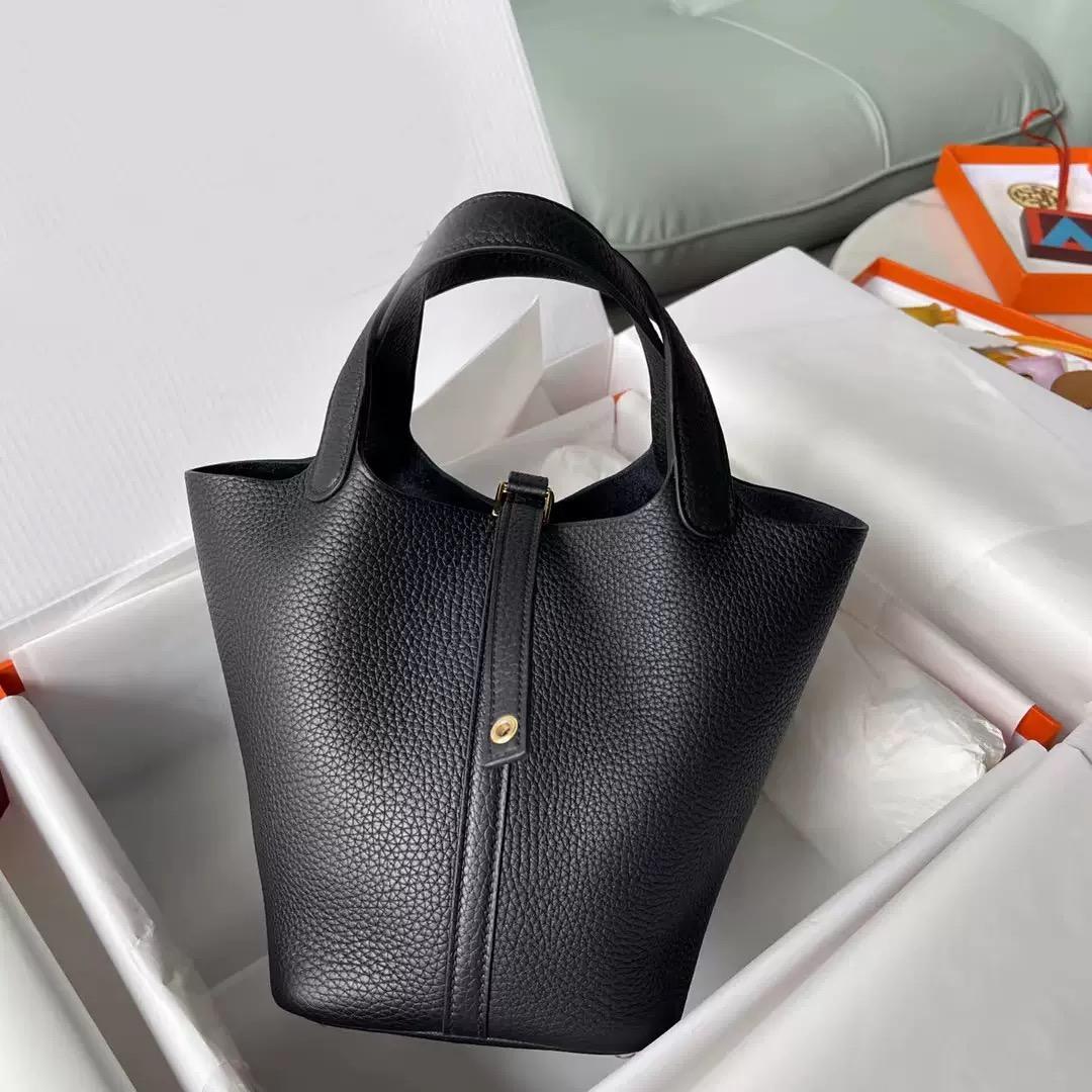 

Mendy Brand Bucket Bag 18CM Women s Bags Trend 2026 Handbag Genuine Leather Luxury Designer Hand Bag Ladies New In Tote Bag 18CM golden buckle