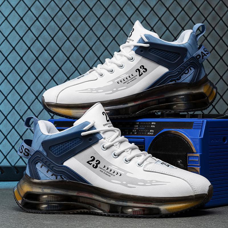 Scarpe trendy mid-top 2024 primavera nuove scarpe trendy con cuscino d'aria 20252025 scarpe sportive da uomo da uomo