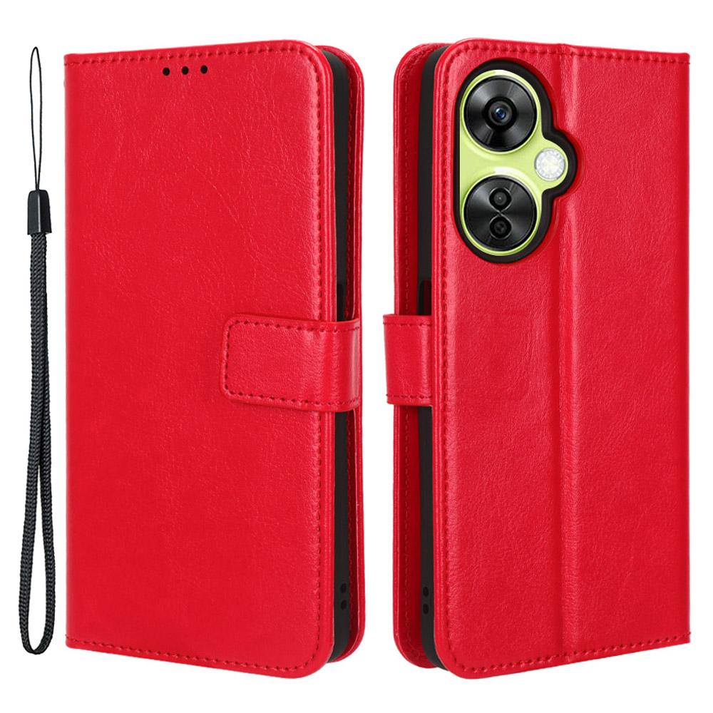 For OnePlus Nord CE 3 Lite 5G/Nord N30 5G Phone Leather Case Wallet Stand Crazy Horse Texture Phone Cover