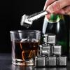 4-8Pcs Stainless Steel Ice Cube Set Reusable Whiskey Stone Ice Cubes for Whiskey Wine Cooling Cubes Ice Cubes Party Bar Tools