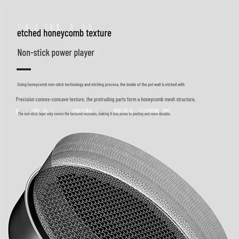 Tigaie antiaderentă KOBACH Hongtu Generația a 3-a, fagure, oțel inoxidabil 316L