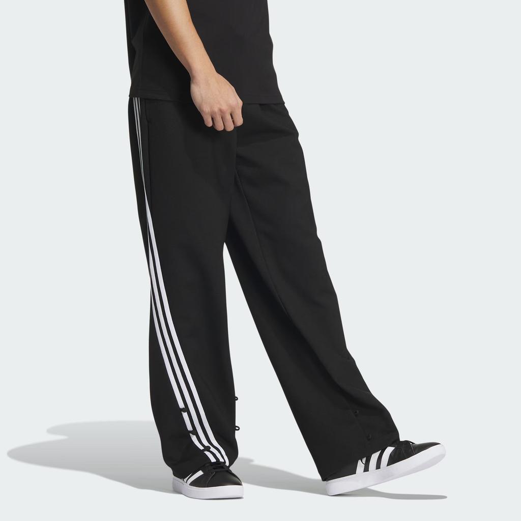 Adidas X Guangui Dong Co-Branded FW23 Stripe Loose-Fit Drawstring Knit Joggers Unisex Bottoms Black JE1119
