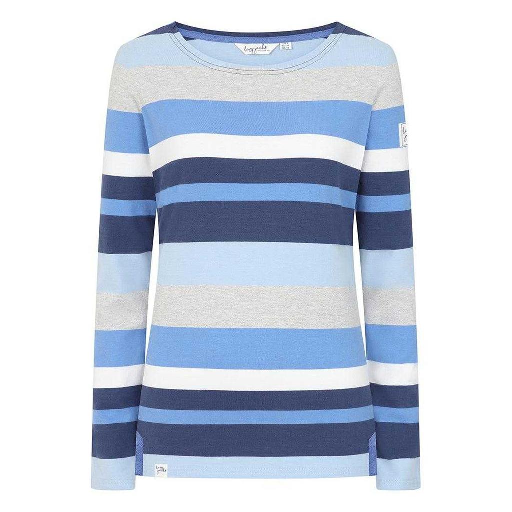 Lazy Jacks Womens/Ladies Multi Stripe Breton Top