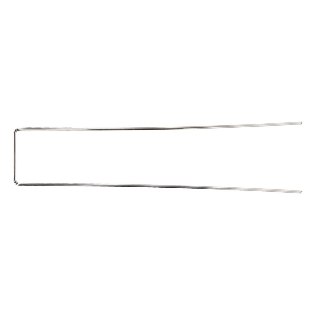 100Pcs U Shaped Garden Stakes Galvanized Steel Landscape Stakes Pins for   Barrier Sod Fabric Decorations