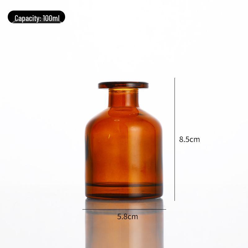 Hot Selling 100ml Large Belly Colored Glass Aroma Diffuser Bottle - Transparent or Frosted