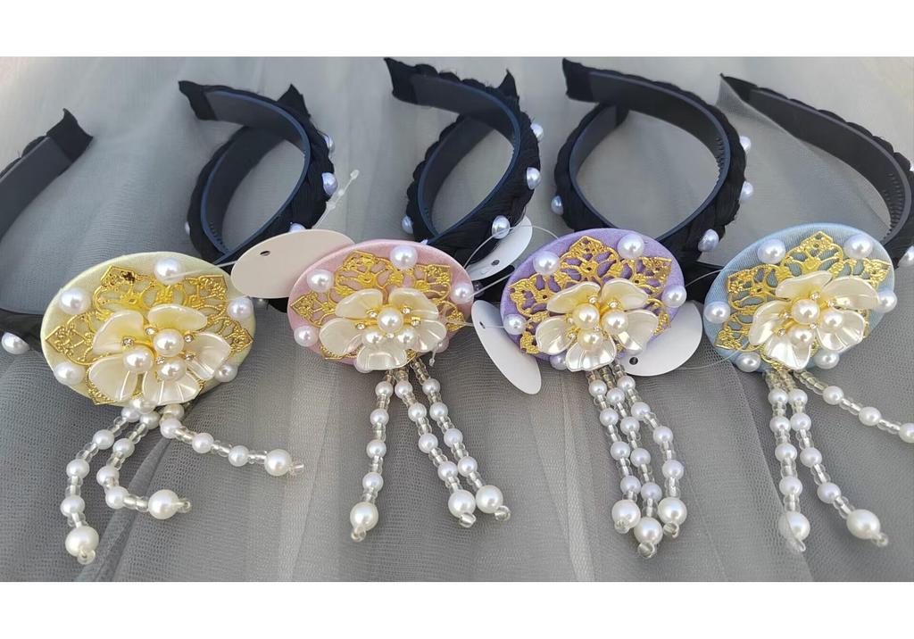 Korean Princess Hanbok Headband: Ethnic Women's Hair Accessories for Stage