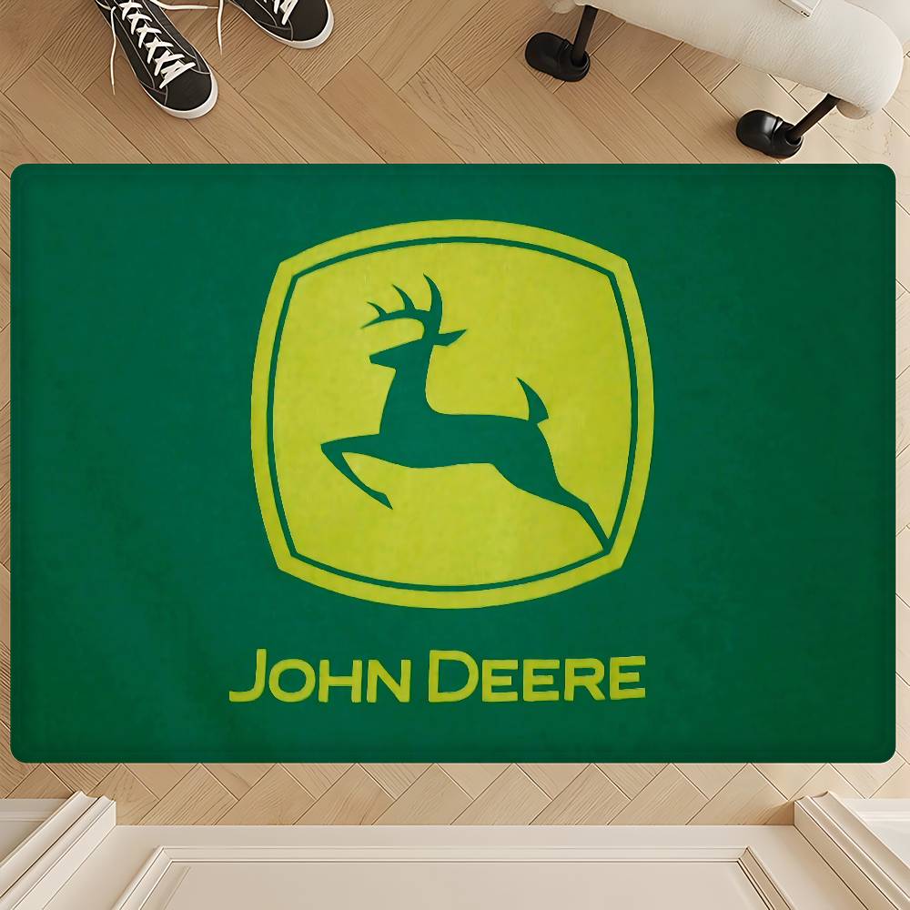 Marca Agrícola J-John D-Deere Felpudo Lavable Antideslizante Sala de Estar Sofá Sillas Alfombrilla para Zona Alfombra de Área para Puerta de Cocina