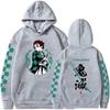 Demon Slayer Japan Anime Plus Size Hoodie Tanjiro Kamado Men Sweatshirts Y2k Harajuku Unisex Casual Pullover Clothes Tops