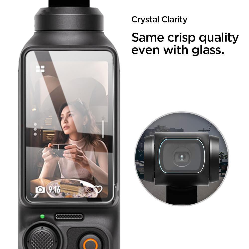 Camera Lens + Screen Tempered Glass For DJI Pocket 3 Hard Clear Anti-Scrach Coverage Film Screen Protector For DJI OSMO Pocket 3