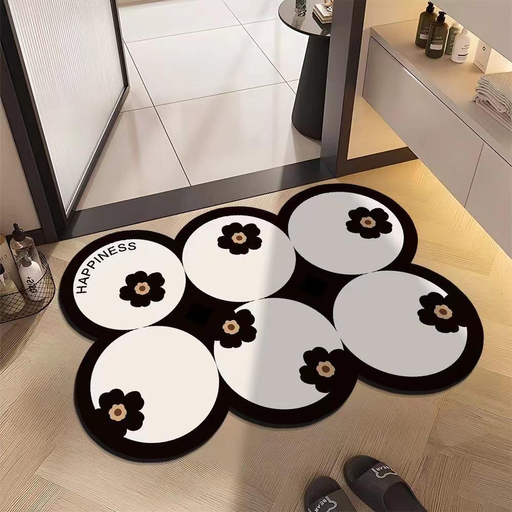 Bathroom Mat Diatom Mud Door Absorbent Mat Quick Dry Non-slip Mat Toilet Toilet Entry Diatom Mud Mat