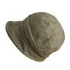 Japanese Bucket Hat Cotton Basin Cap Portable Pleated Women Cap