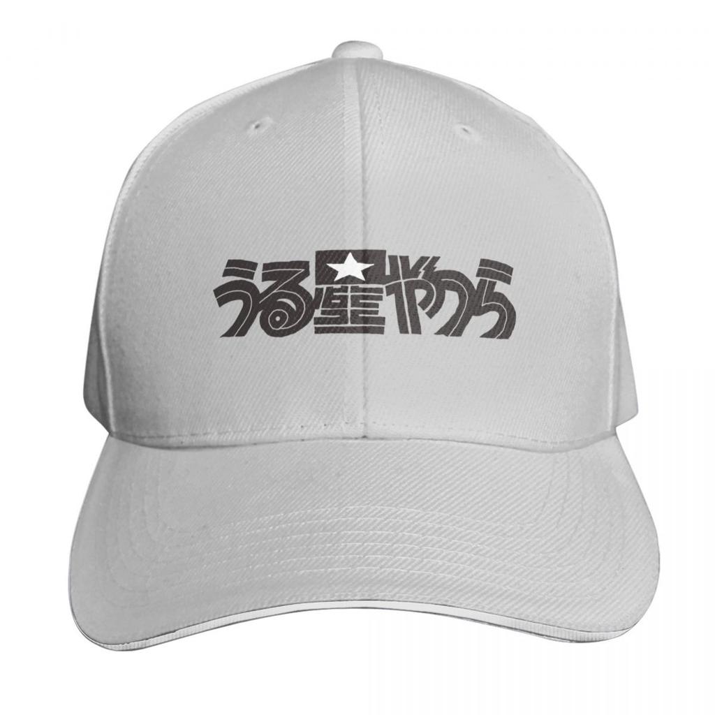 Urusei Yatsura anime cover title typography in black text Baseball Cap Streetwear Rave Golf Wear Unisexs Hats Womens
