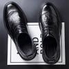 Men's High-End British Style Leather Derby Shoes: Formal, Soft-Sole Wedding & Business Footwear