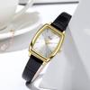 Retro Wine Barrel-Shaped Women'S Watch Simple And High-End Belt Watch Women'S Waterproof Quartz Watch