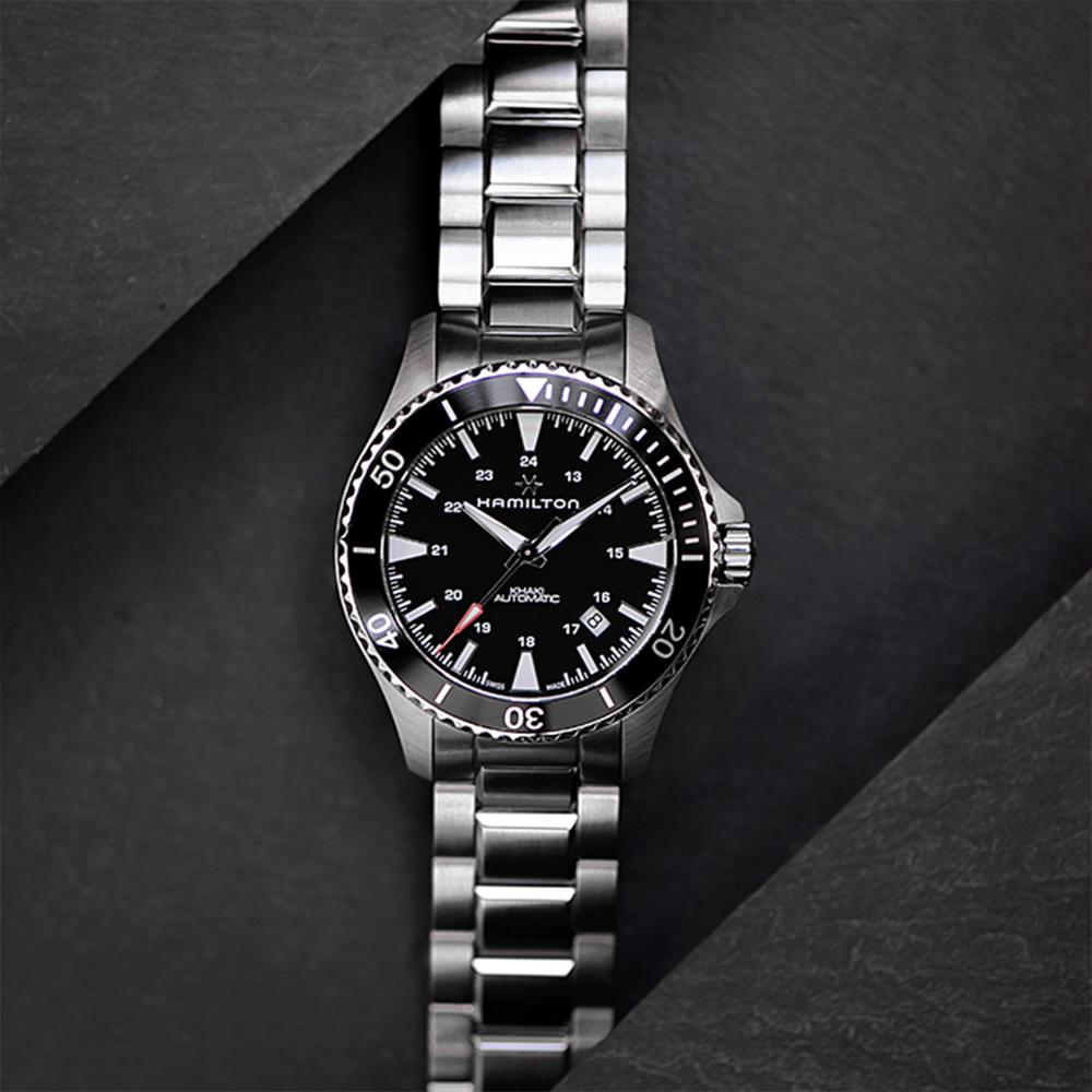 Hamilton H82335131 Khaki Scuba Automatisch 40mm Zwart Metaal Herenhorloge