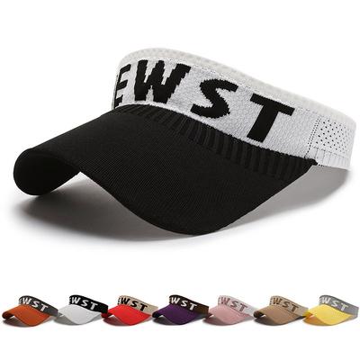 Cappello Estivo da Donna a Tesa Vuota Cappello Lavorato a Maglia Cappellino Sportivo da Esterno Parasole Protezione Solare Primavera Estate Cappellino con Visiera Cappelli con Visiera