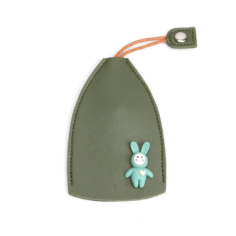 

Slip New Design Black Color Large Capacity PU Leather Pull Out Car Key Case Pull Out Key Sleeve Green Rabbit