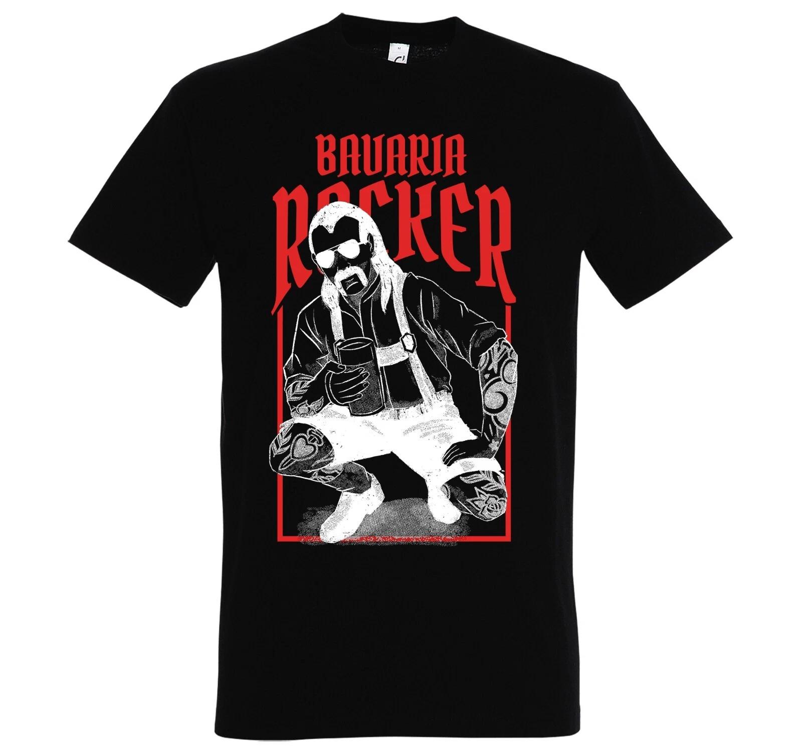 Bavaria Rocker Mens T-Shirt Men Logo Metal Leather Clothing Danger Rebellion M