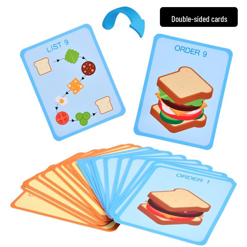 Kids' Pretend Play Food Set: French Fries, Hamburger, Pizza, & Bread - Educational Toys for Girls In Kindergarten Junior Class