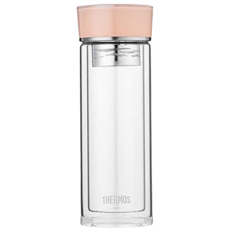 THERMOS Double-Layer Tea Infuser Glass Cup
