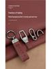 Huawei AITO M5/M7 2023 Leather Key Case: Advanced Metal Protective Shell with Buckle for Men and Women