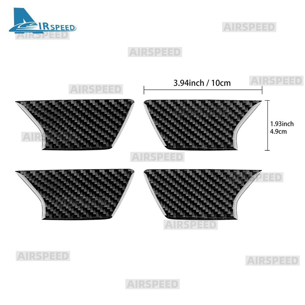 Real Soft Carbon Fiber Sticker For Ford Focus MK4/Focus ST 2019 2020 2021 2022 2023 2024 2025 LHD Car Door Inner Bowl Frame