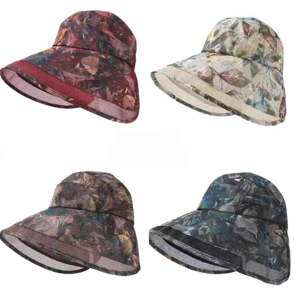 Sun Protection Hat With Large Brim For Women Summer Foldable Uv Sunshade Casual Style